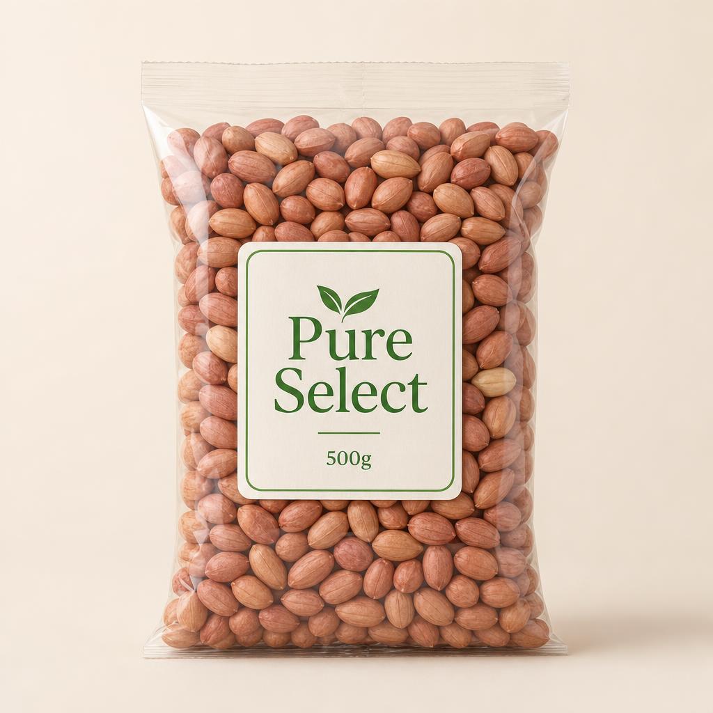 Pure Select Raw Peanuts 500g pack